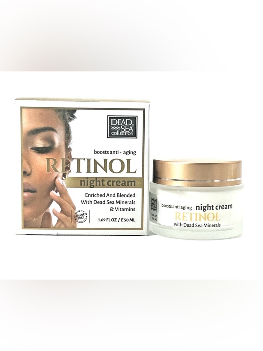 Dead Sea Minerals Retinol Boosts Anti Aging Night Cream